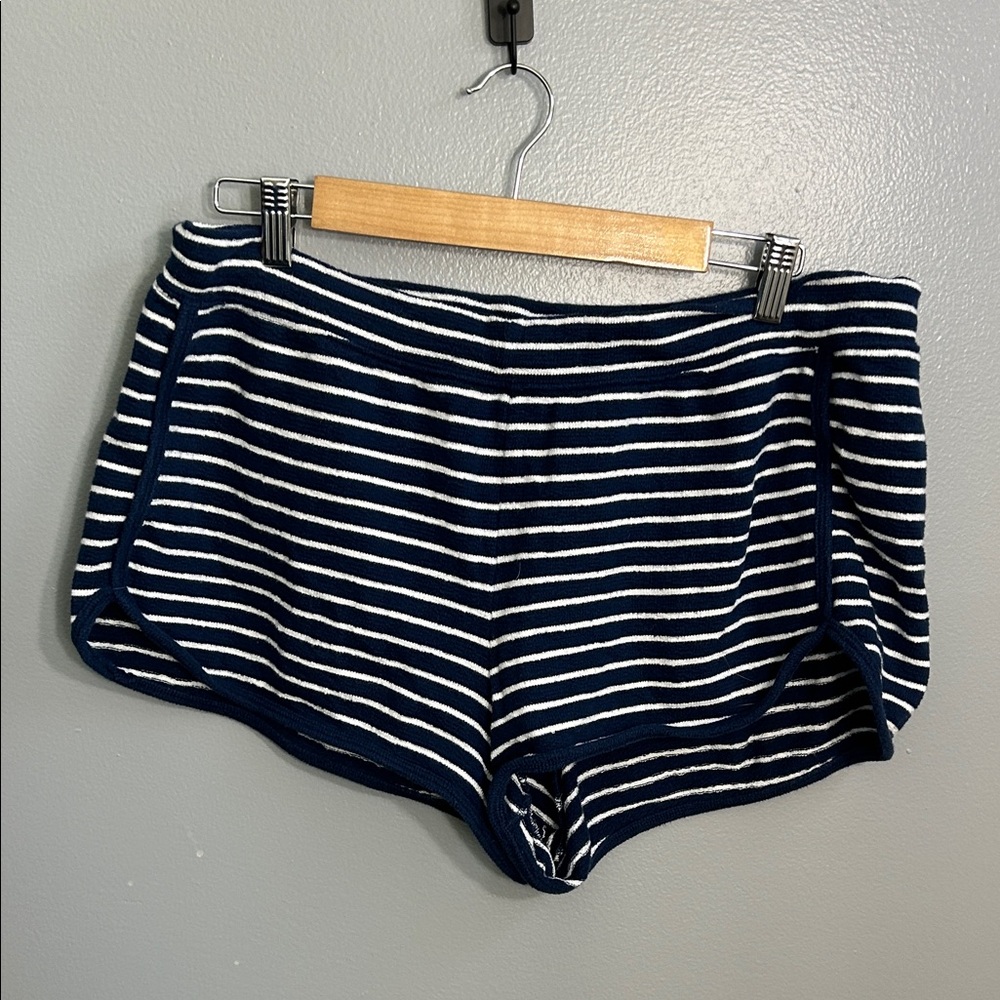 GAP Love Collection Navy and White Striped Shorts